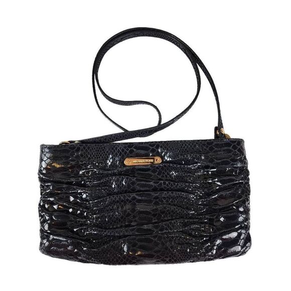 Michael Kors- Women’s Black Mini Clutch Zip Top Purse Crossbody - Picture 1 of 12